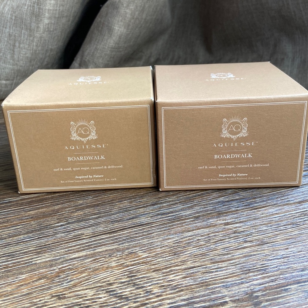 AQUIESSE boardwalk candles set of 2